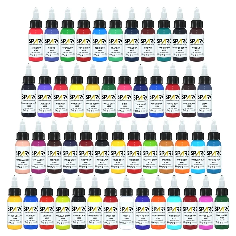 50 Farben 30ml Tattoo Tinten profession elle dauerhafte natürliche Pflanze Microb lading Tattoo Körper kunst Make-up Pigment Tattoo Zubehör neu