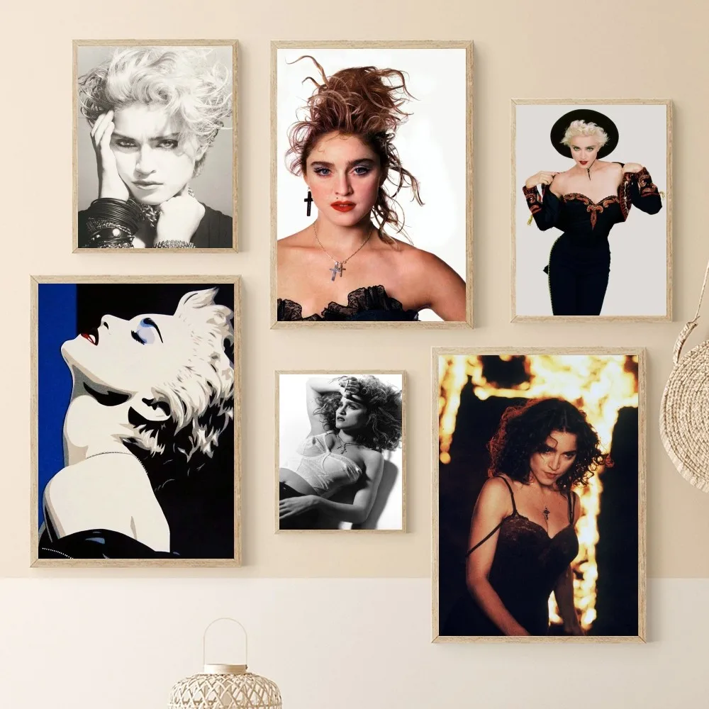 1pc Madonna Bad Girl Poster Paper Print Home Bedroom Entrance Bar Cafe Art Painting Decoration