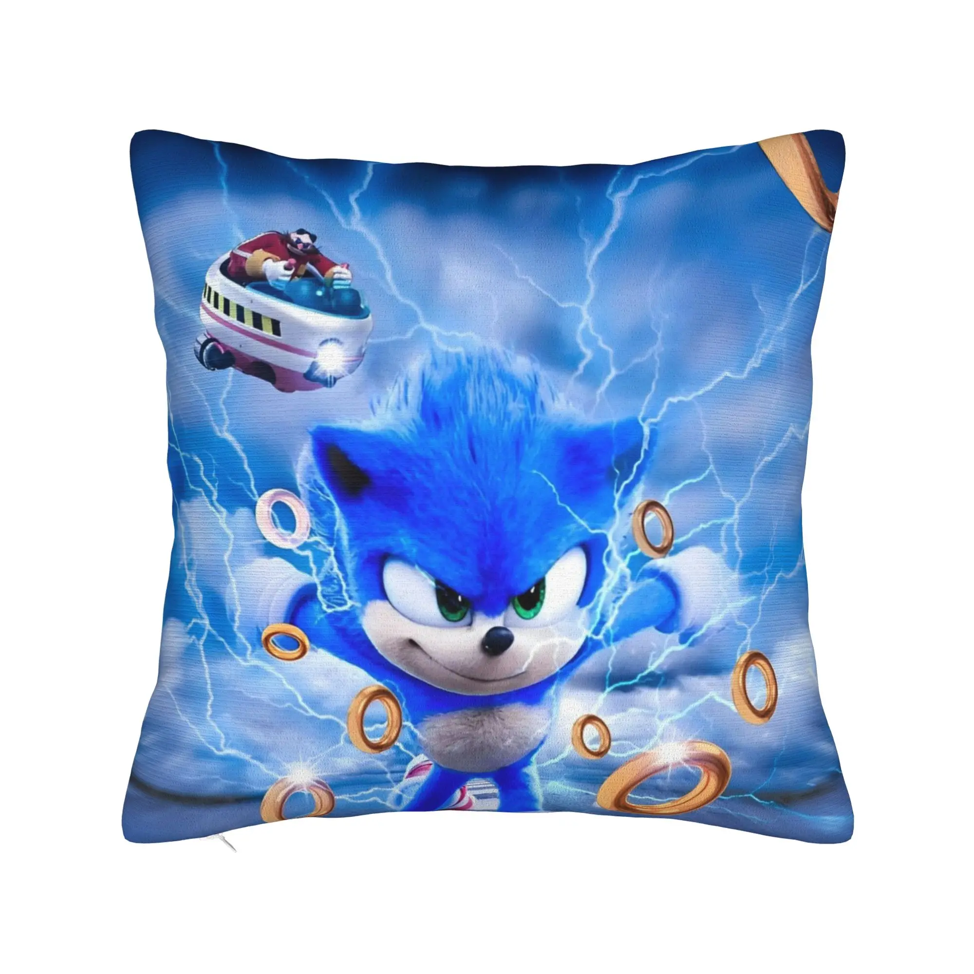 Shadow The Hedgehogs Pillowcase Double-sided Printing Cushion Cover Decorative Cartoon Pillow Case Cover Sofa Square