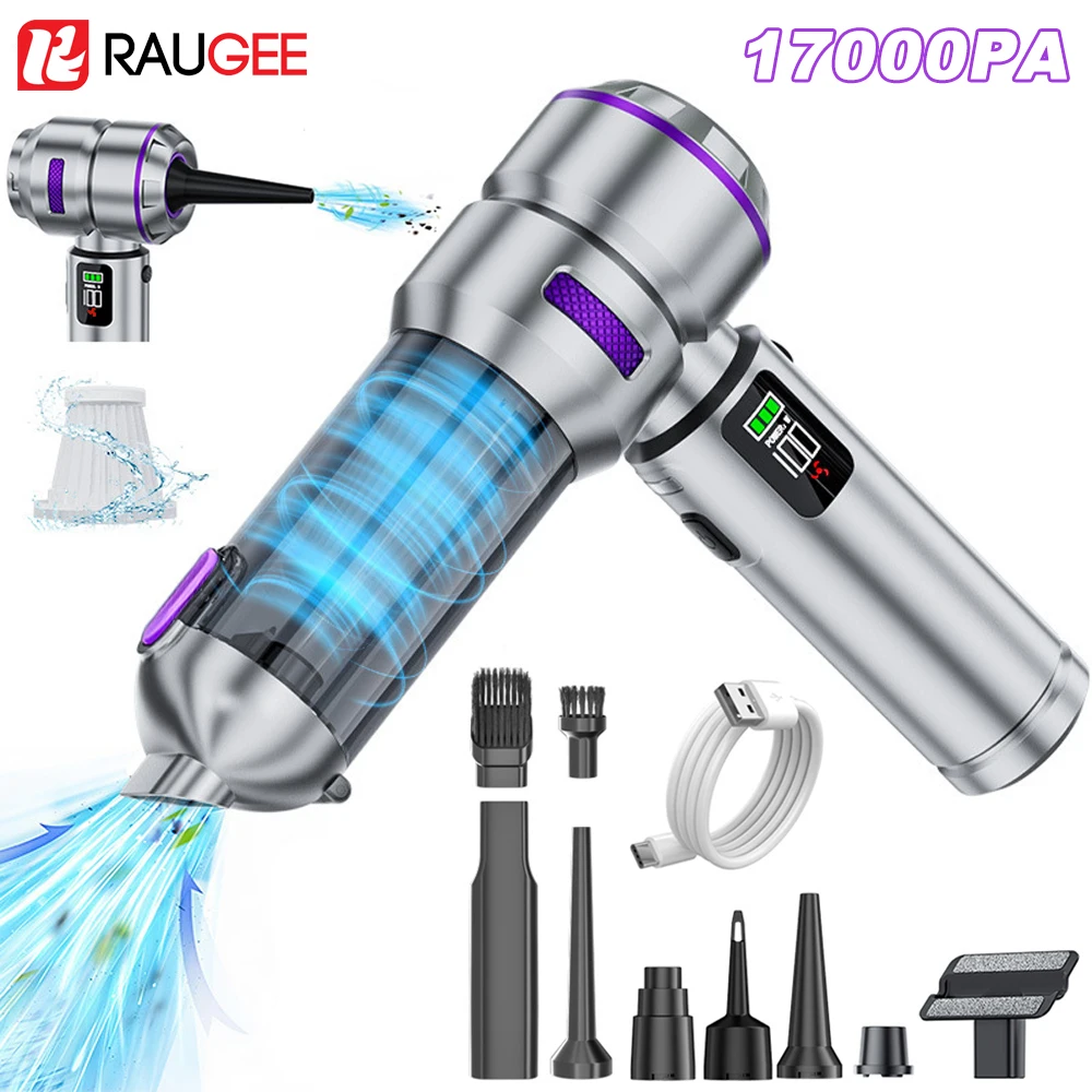 Car Wireless Vacuum Cleaner Portable Handheld Vacuum Cleaner 3 Speeds Brushless Strong Suction Multifunctional Vacuum Cleaner
