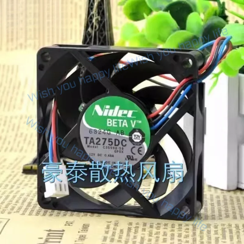 L... FOR NIDEC C35598-58 DC12V 0.48A 70*70*15MM 3-Pin Silent Cooling Fan