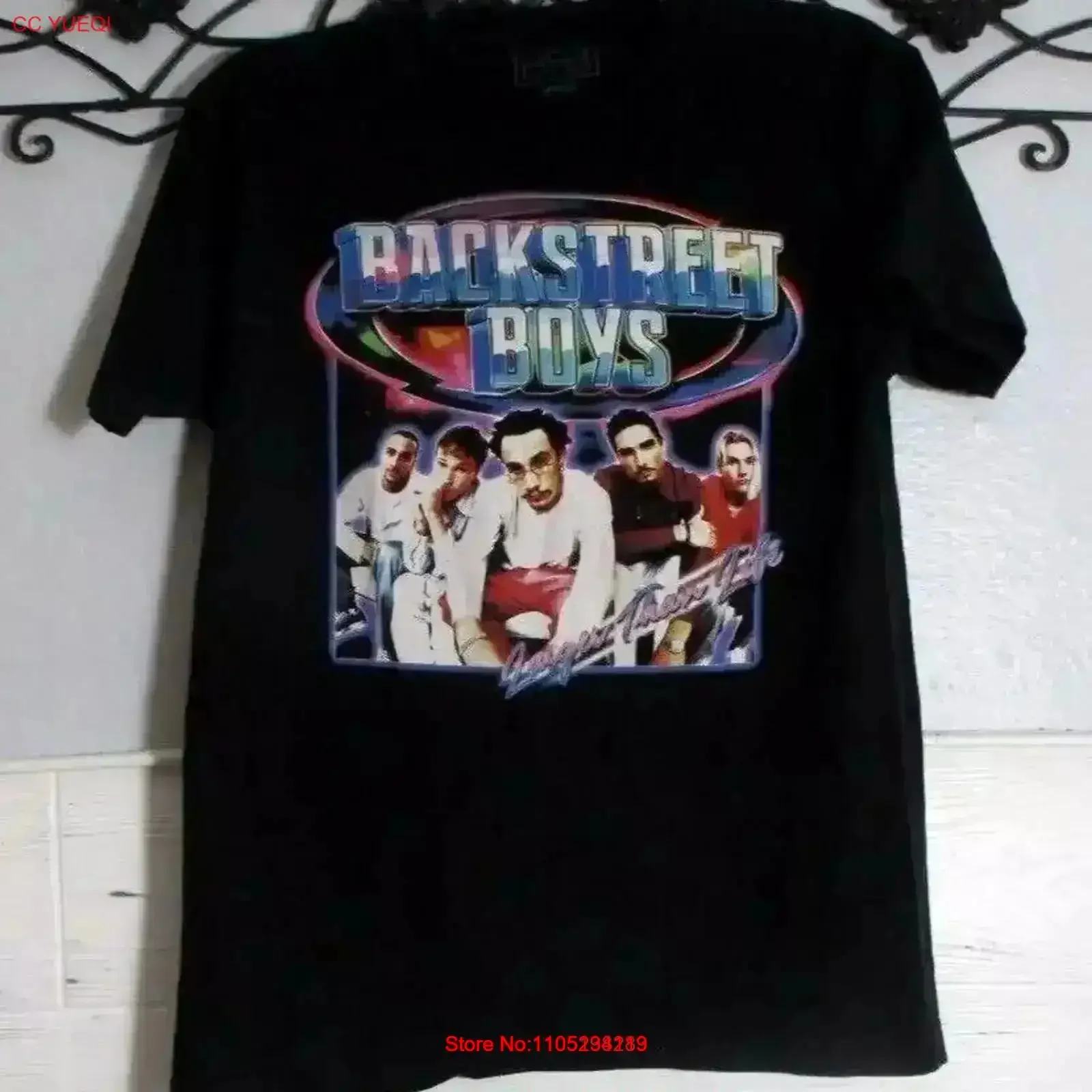 Back Street Boys Larger Than Life T Shirt Black Christmas gift vintage Washed Stylish graphic designer clothes homme Stretched