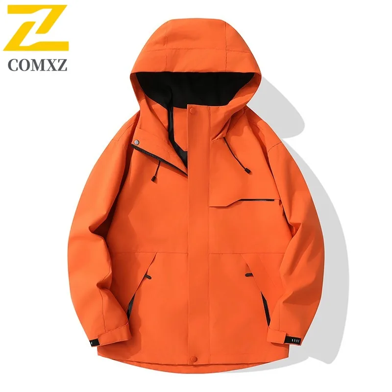 

COMXZ Мужская ветровка Водонепроницаемая ветрозащитная легкая уличная дорожная куртка для скалолазания Устойчивая к царапинам куртка для приключений