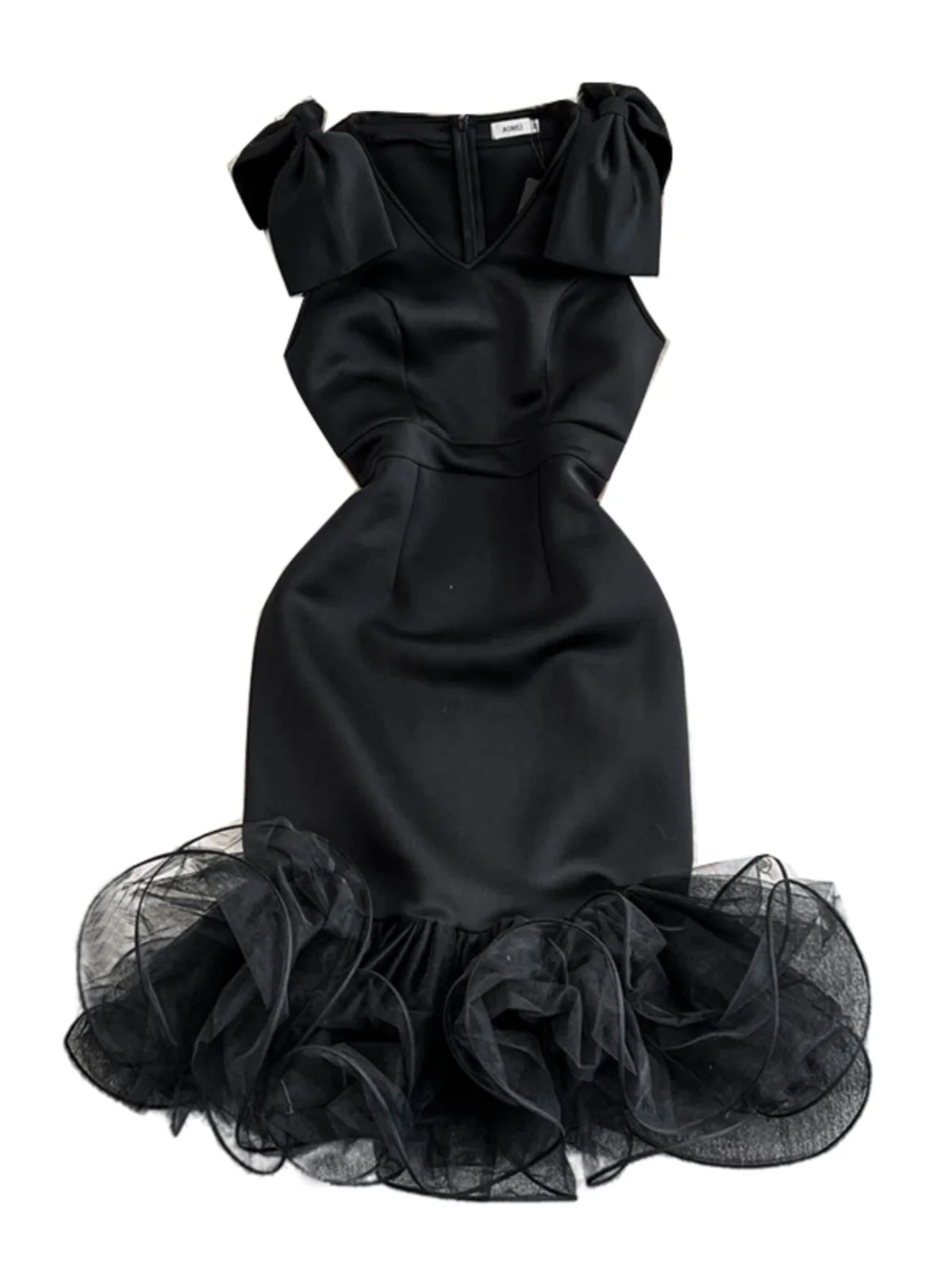 Sexy pur désir noeud v-ne Svel Me épissure Dr femmes taille cintrée moulante Dr coréen Sle