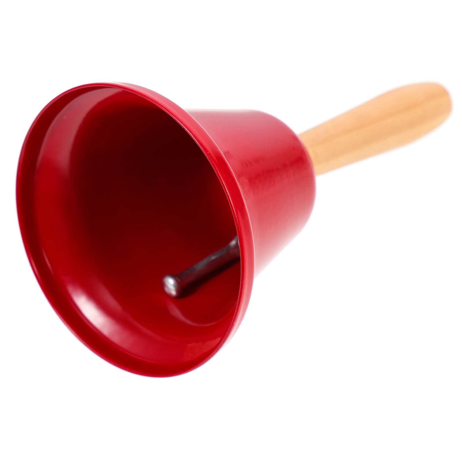 Christmas Decorations 6.5cm Pink Santa Handle Hand Bells Kitchen Centerpieces Retro Call Bell Hotel Dish Bell