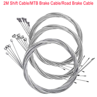 5pcs 2M MTB Bicycle Brake Cable Road Bike Bake Wire stainless steel Line Gear Shift Cable Inner Wire for Mountain MTB Road Bike