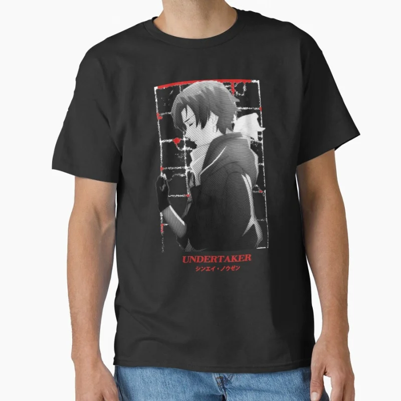 

86 Eighty Six ''UNDERTAKER'' Science Fiction Light Novel Anime t shirt for men 100% cotton Large size tops S-6XL Gift Tshirt