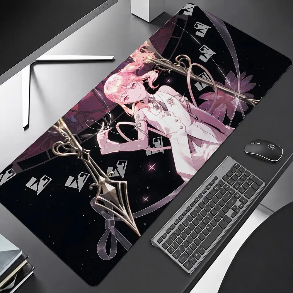 Project Sekai World Link 25-ji Nightcord De Kanade Mafuyu Ena Mizuki Mouse Pad Anti-Slip Rubber Base Extended Desk Mat