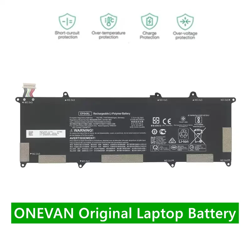 ONEVAN EP04XL 7.7V 56.2Wh Laptop Battery for HP Elite Dragonfly G1 2019/Elite Dragonfly G2 2020/Elite Dragonfly Max 2021 Series