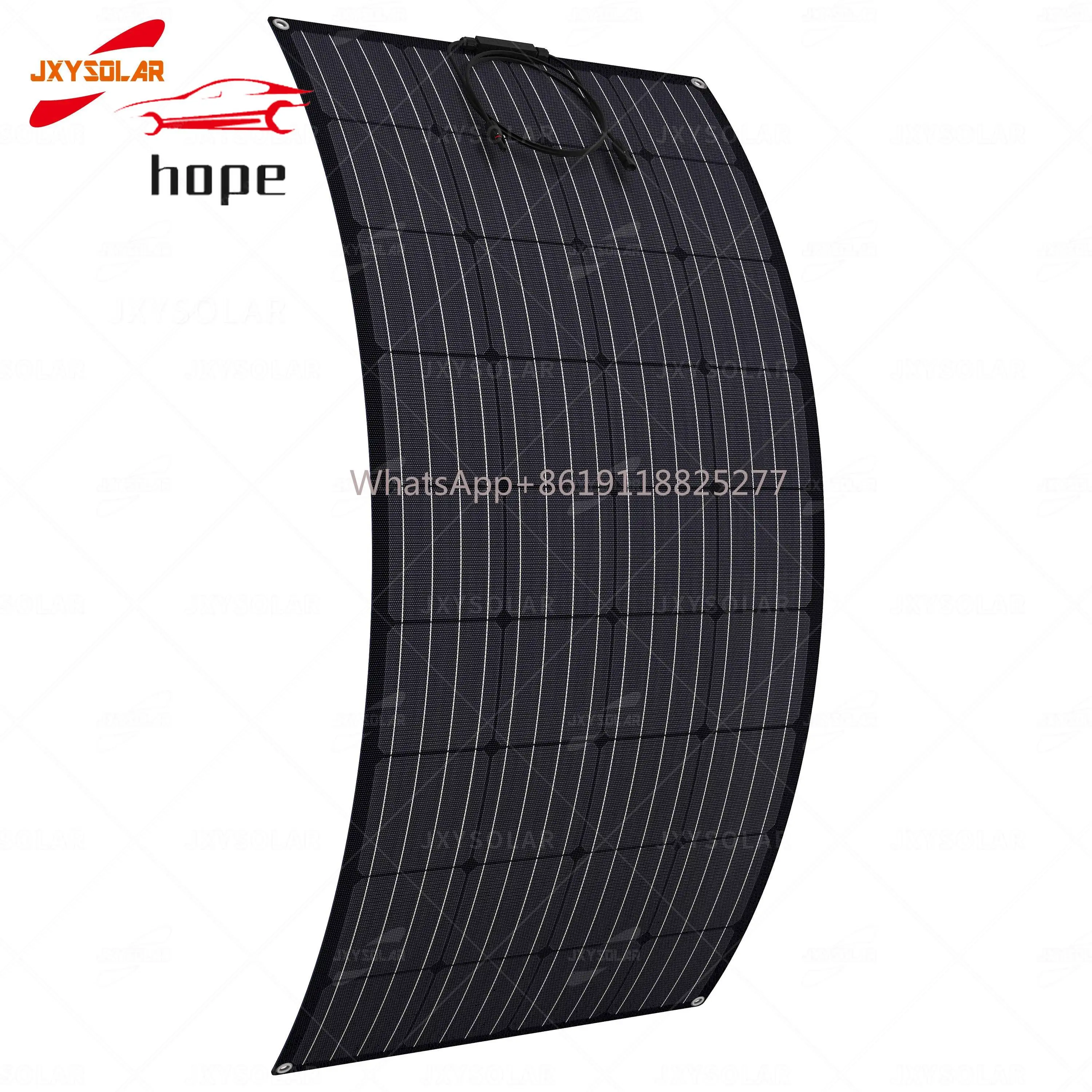 180W 18V Mono ETFE Flexible Solar Energy Panels for RV Yacht Boats Roof Car