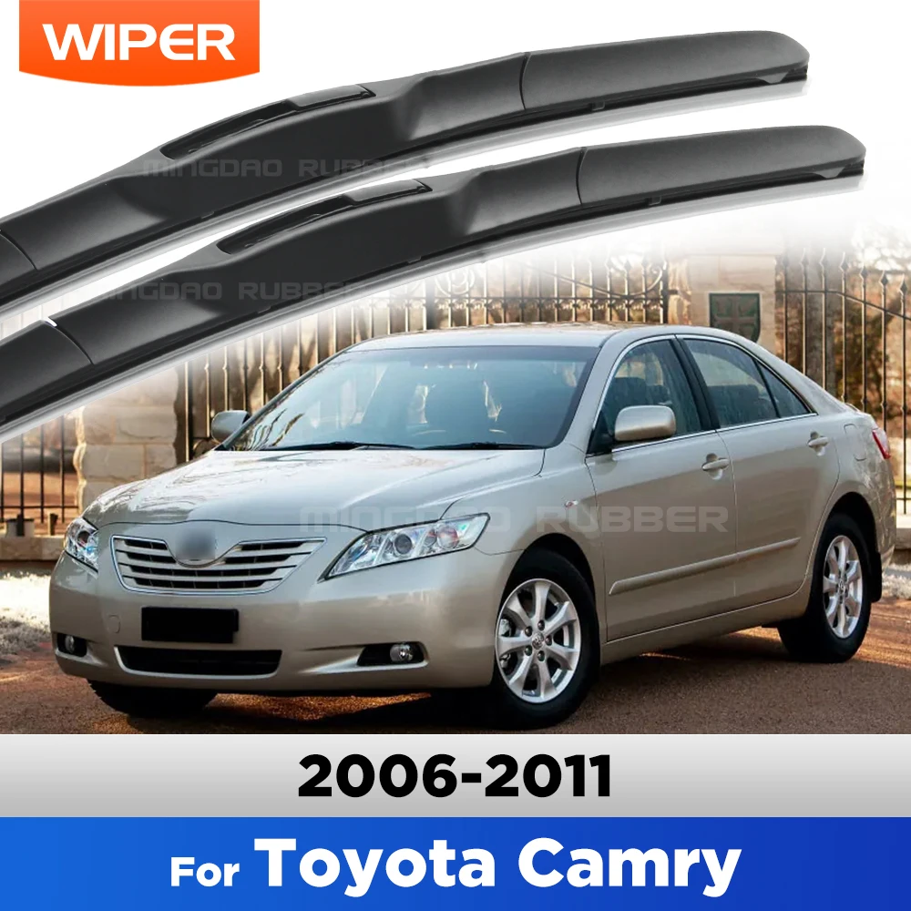 

CREATROAD Rubber Wiper Blades For Toyota Camry XV40 2006-2011 2007 2008 2009 2010 OEM Quality Silent Windshield Wipers 24"+20"