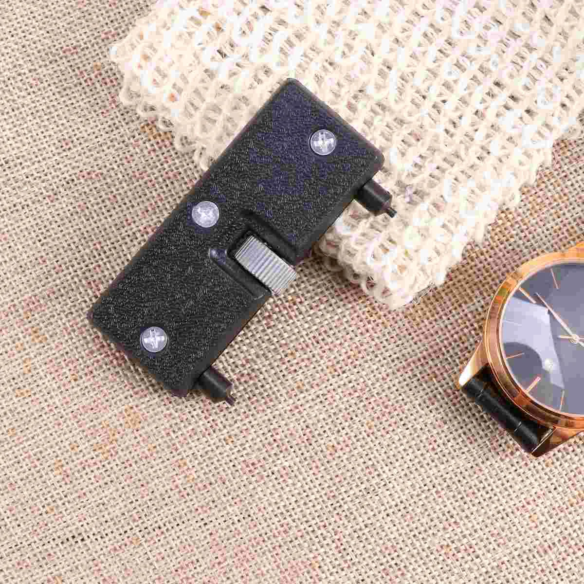 Back Case Opener for Watch Watchmaker Holder Tool Disassemble Remover Black Repair