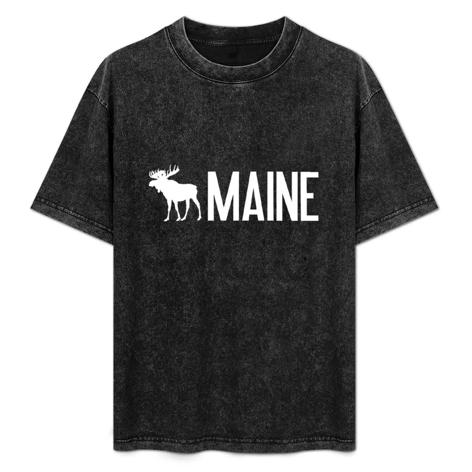 

Maine Moose T-Shirt t shirt man casual cotton t shirts 100% graphic shirts for shirts for men casual T-Shirt