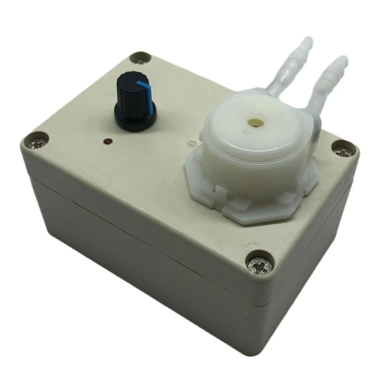 Mini bomba de agua, bomba medidora de titulación, peristáltica eléctrica de laboratorio, bomba de velocidad ajustable (enchufe de EE. UU.)