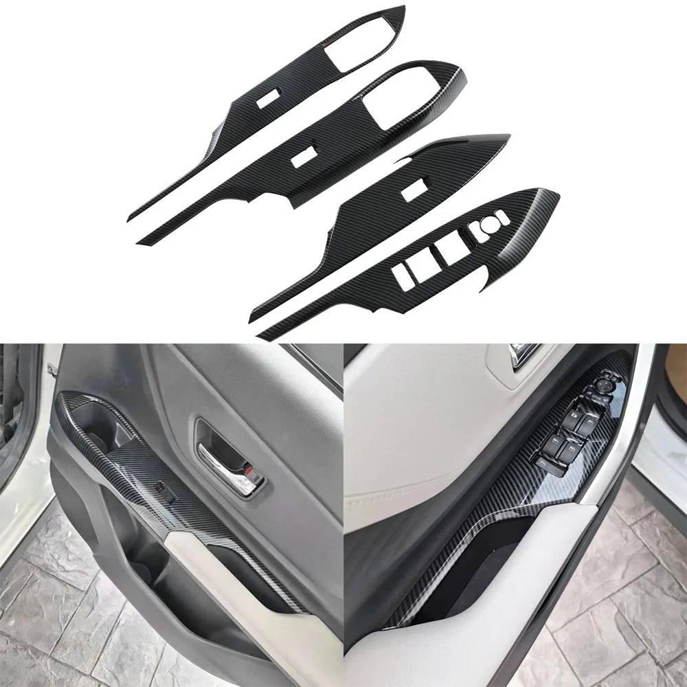 For Toyota VELOZ 2022 2023 2024 ABS Carbon Fiber Interior Accessories Car Center Console Gear Shift Panel Water Cup Cover Trim