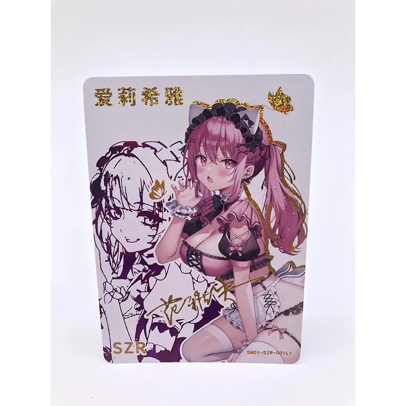 Szr 45Pcs/set Goddess Story Ram Ram Boa Hancock Anime Characters Bronzing Rare Collection Flash Card Cartoon Toys Christmas Gift