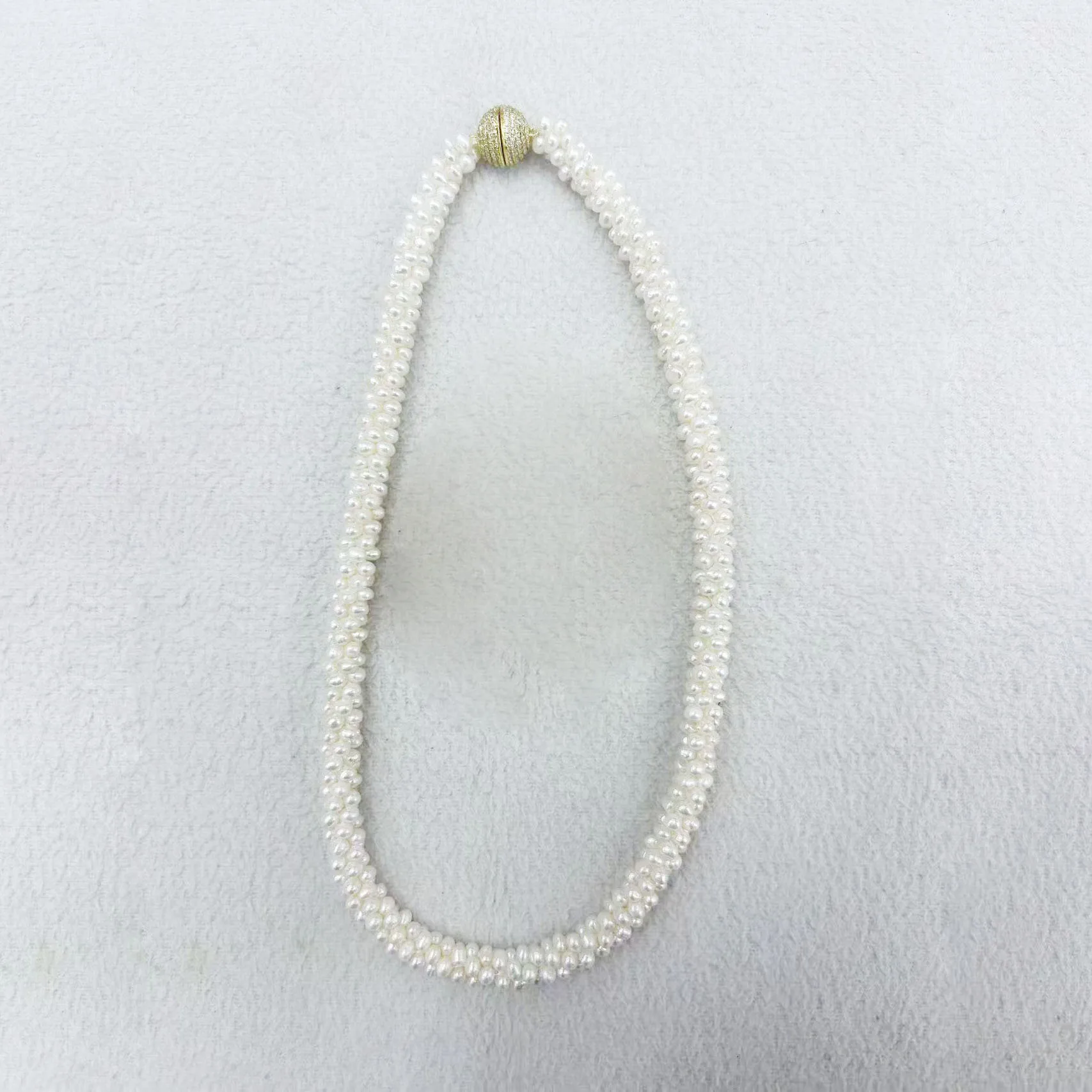 

Elegant 100% Natural Freshwater Pearl Handmade Necklace - Very Long 42cm Jewelry Accessory
