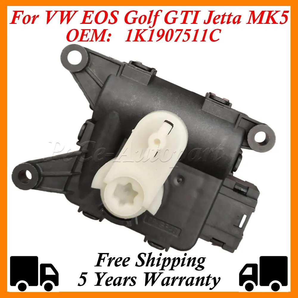 

AC Heater Control Temperature Adjust Valve Servo Motor LHD 1K1907511C For VW EOS Golf GTI Jetta MK5 MK6 Touran For Audi A3 Q3 TT