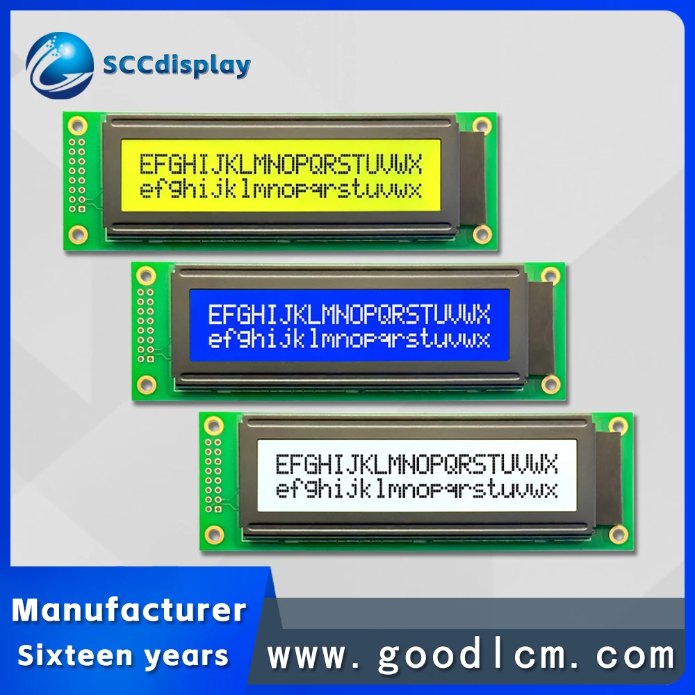Factory Direct 2002 LCM display module JXD2002A multi view Monochrome LCD screen highlight 20*2 dot matrix character screen