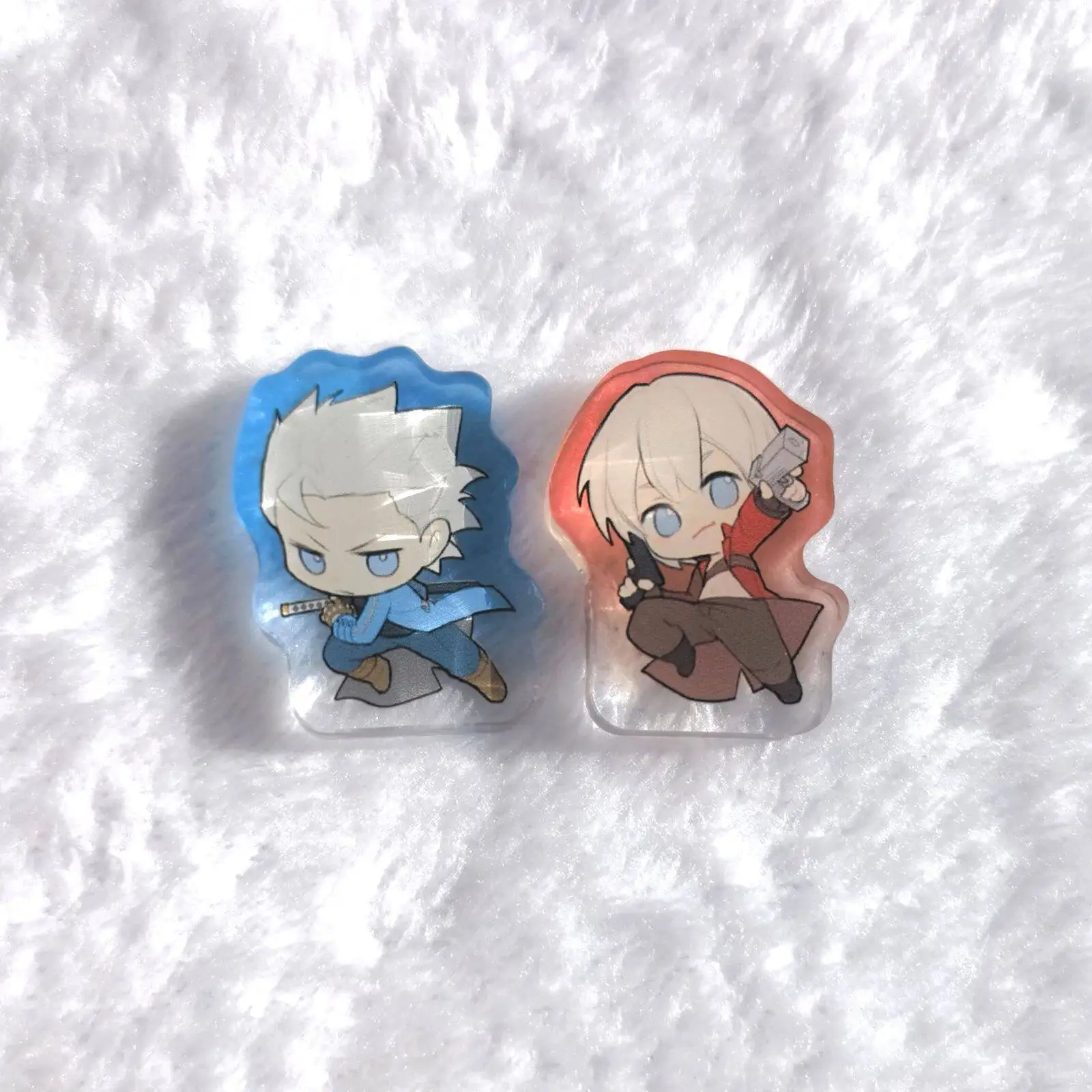 Game Anime Devil May Cry Dante Vergil Acrylic Stand Model Desk Decor Small Acrylic Halloween Gift Birthday Gift Collection view 2