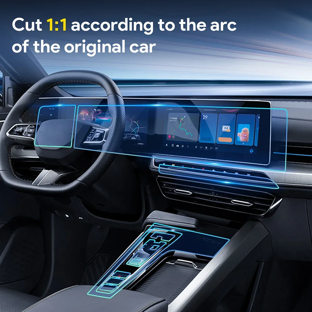 

For MG ONE 2022 2023 2024 Car Center Console Media Dashboard Navigation TPU Anti-scratch Protector Film Interior Accessories