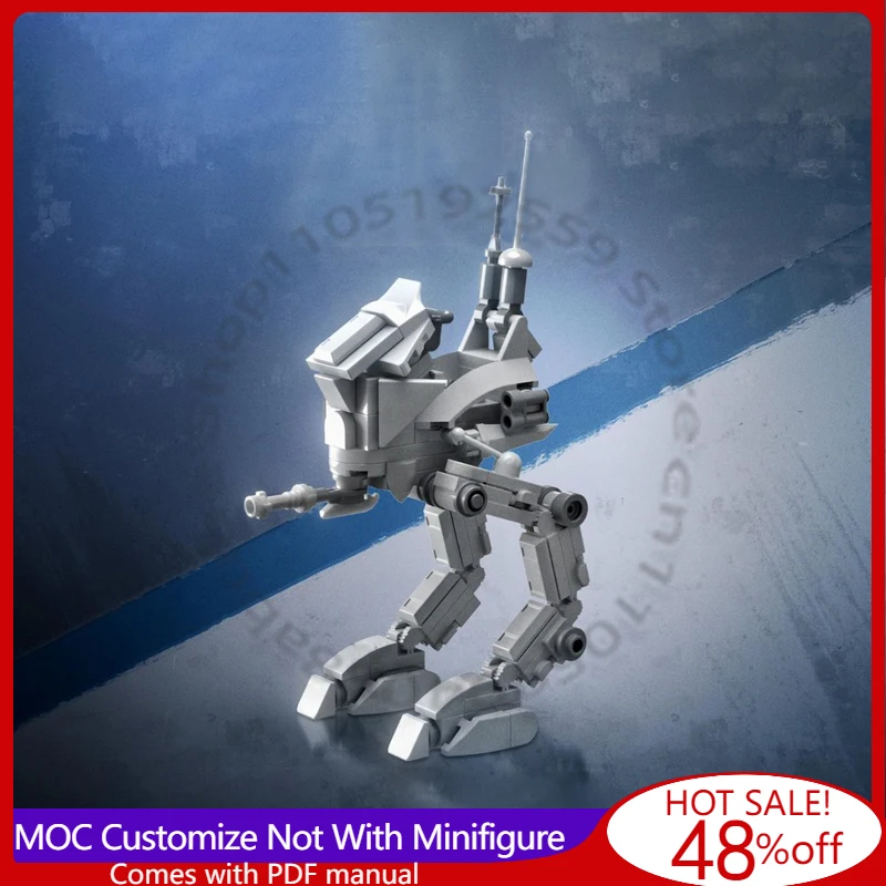 

132 детали Star Battle PiXEL-DAN AT-RT WALKER 2024 - мини-фигурки в масштабе - 501-й, 442-й, 312-й MOC, кастомизация, DIY, игрушка для мальчиков, подарок на праздник