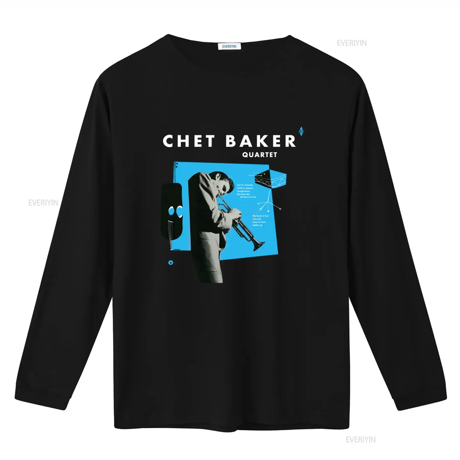 Chet Baker Quartet Jazz Musician Trumpet Player Vintage Style T Shirt Birthday vintage Washed Comfortable fashion
