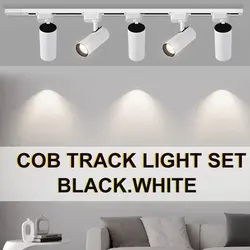 Set COB LED Track Lamp 220v Track Light Spotlight 30W For Indoor Store kitchen Bedroom Spot Rail Light Lighting