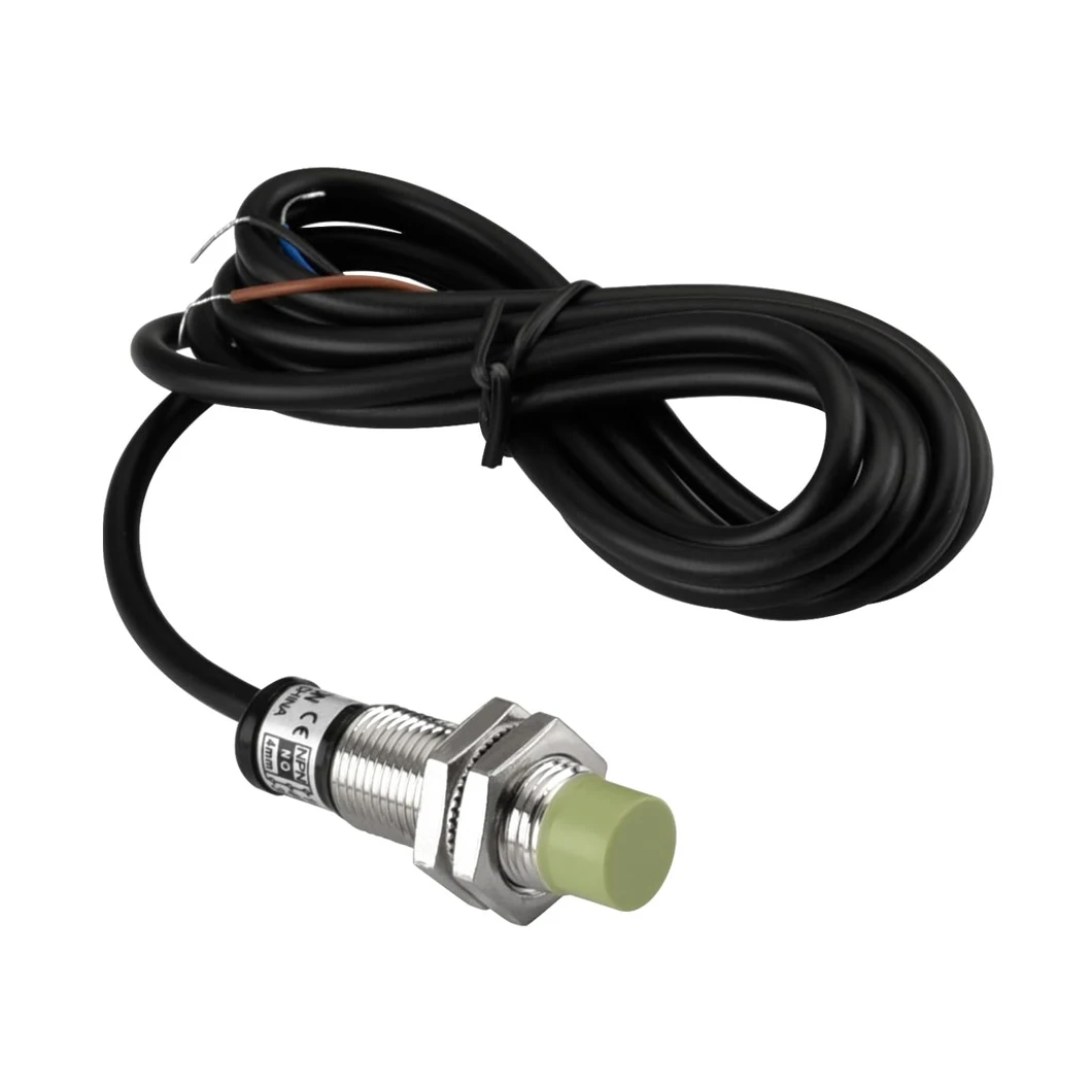 Sensor de Proximidade Indutivo M12 PR12-4 com Distância de Detecção de 4MM, Saída NPN/PNP, Sensor de Aproximação à Prova d'Água IP67 NO/NC