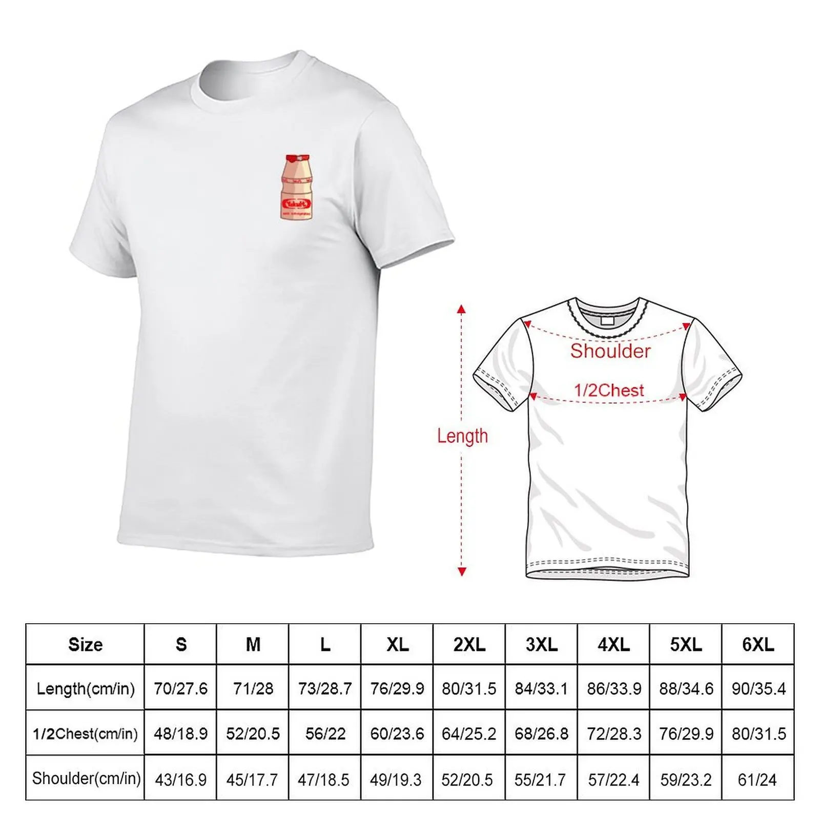 Yakult T-Shirt vintage anime shirt oversizeds fruit of the loom mens t shirts