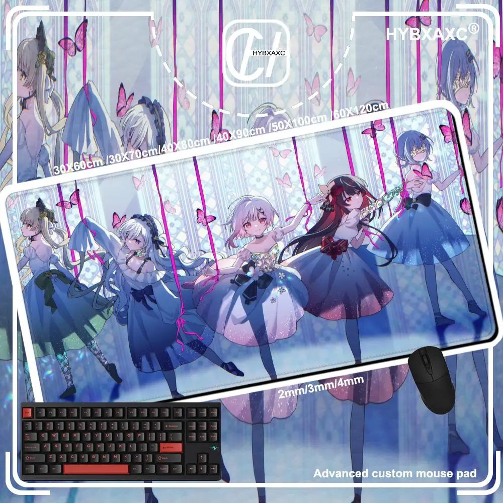 Коврик для игровой мыши Mahou Shoujo No Majo Saiban, коврик для компьютерной клавиатуры, коврик для ноутбука с изображением волшебной девушки-ведьмы, резиновый нескользящий коврик для мыши