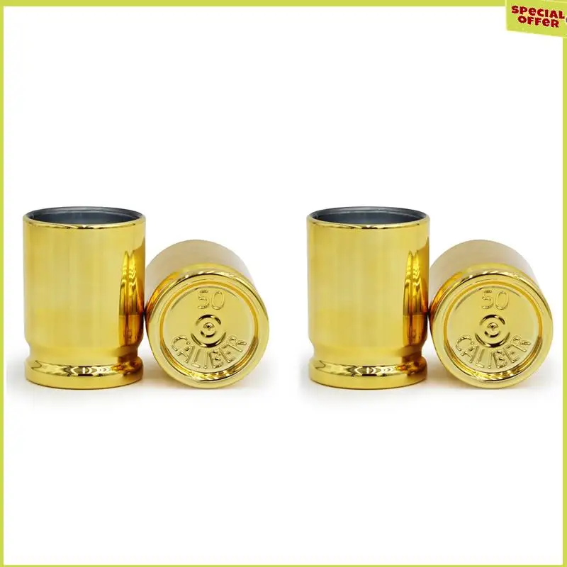 A34R 4Pcs 50 CAL SHOT GLASSES SHOT Wineglass , Shot Wineglass Hold 90Ml