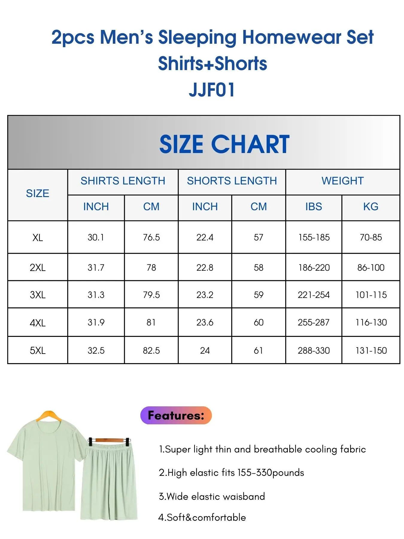 2pcs Solid Color Men\'s Sleeping Wear Sets Breathable Thin Homewear Pajama Sets Shirts+Shorts For Men