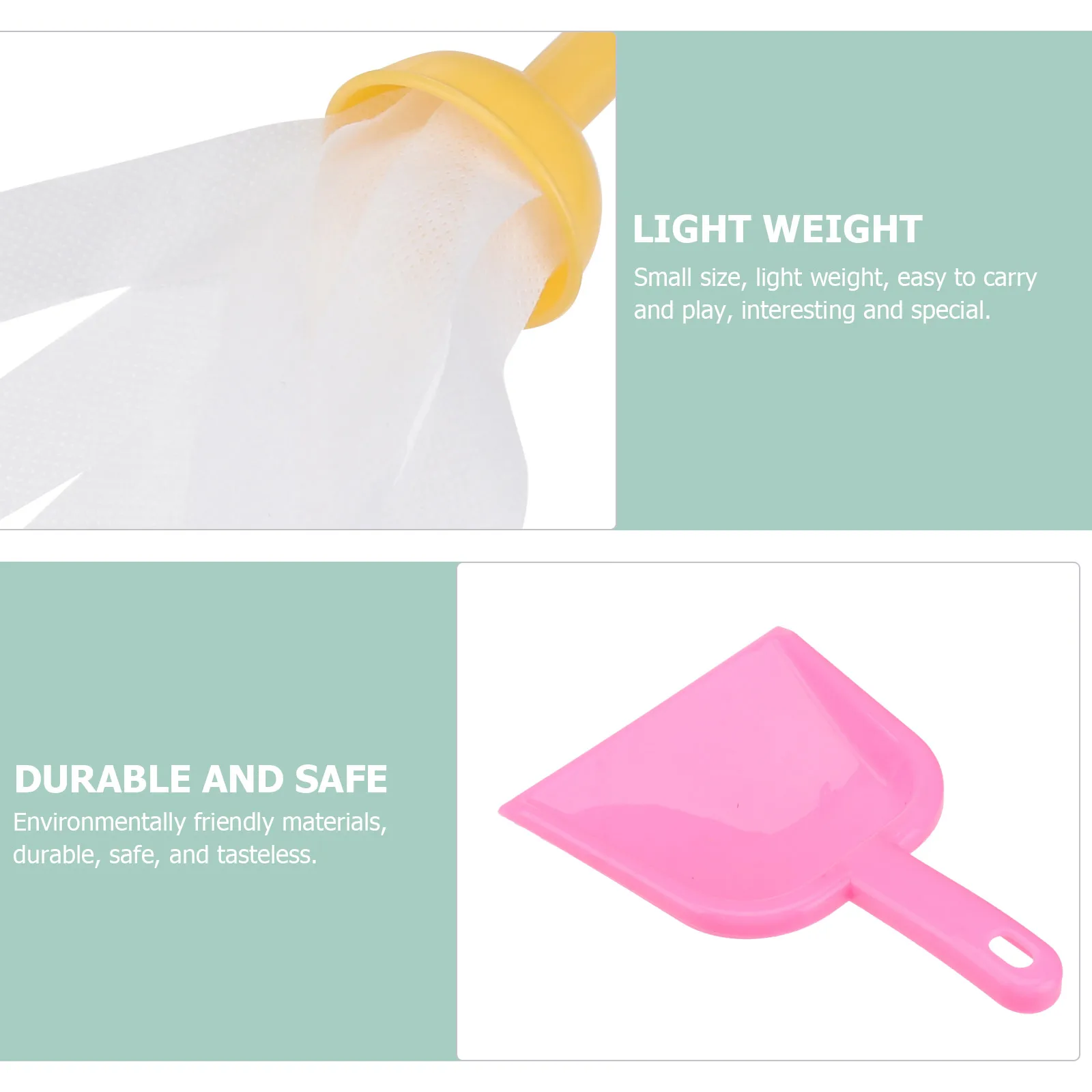 

7Pcs Children Role Play Cleaning Equipment Colorful Lightweight Pretend Play Sweeping Kit Small Cleaning Tools