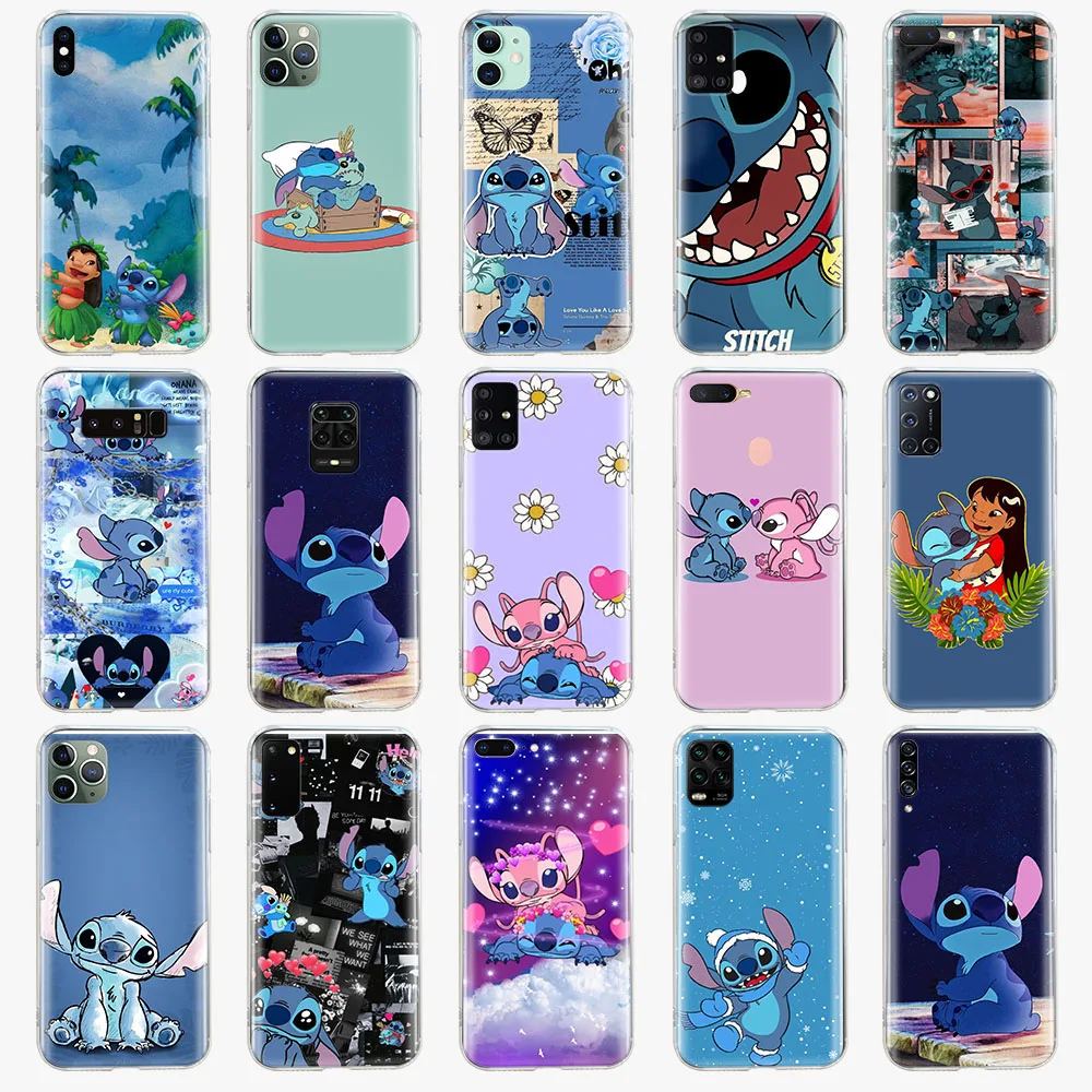 TPU Case for Motorola Moto G200 E6i E6S E6 E7 Plus E7i E13 G10 Power G20 5G G30 G31 E20 E30 E40 Cover Z-63 Lilo & Stitch