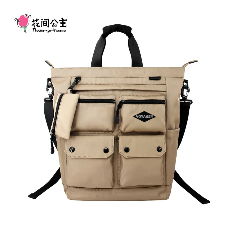 Flower Princess 2024 Original Women's Backpack Shoulder Crossbody Bag Multi Pocket Classification Outdoor Travel Large Backpack