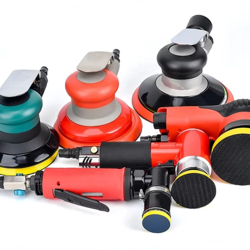 6 inch 3m pneumatic palm vacuum random wet track disc sander