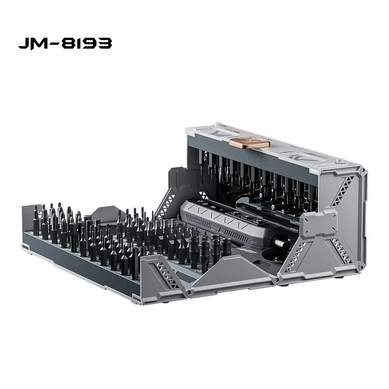 180-Piece set of small electric screwdriver set JM-8193 rechargeable household electric screwdriver toolbox