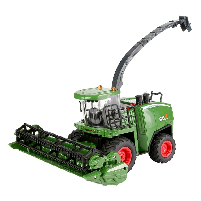 Nowy 1:24 RC Farmer Car Fun wielofunkcyjny kombajn Harvester zdalnie sterowana imitacja zabawki zdalnie sterowane samochodowy dla dzieci chłopięcy