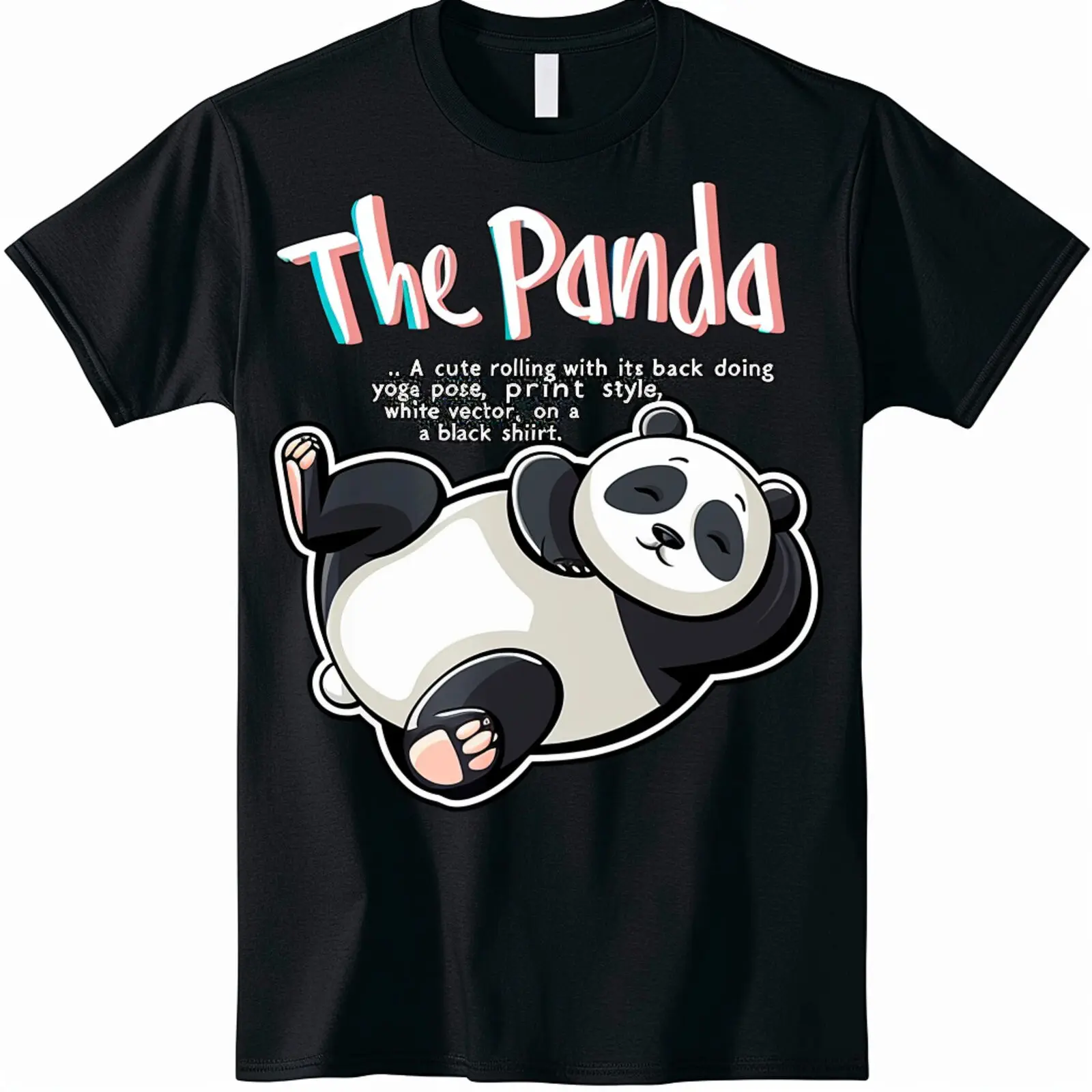 

Unleash Your Inner Strength 'The Struggle Is Real' Panda Cute Black T Shirt