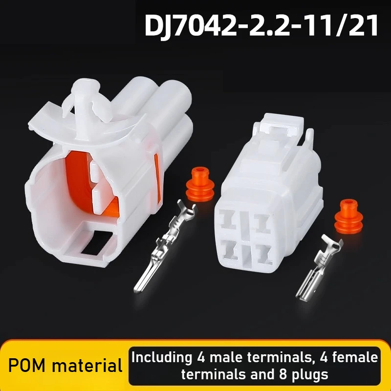 DJ7042-2.2-11/21 Connettore impermeabile automobilistico a 4 fori, spina fendinebbia 6187-4561/6180-4771