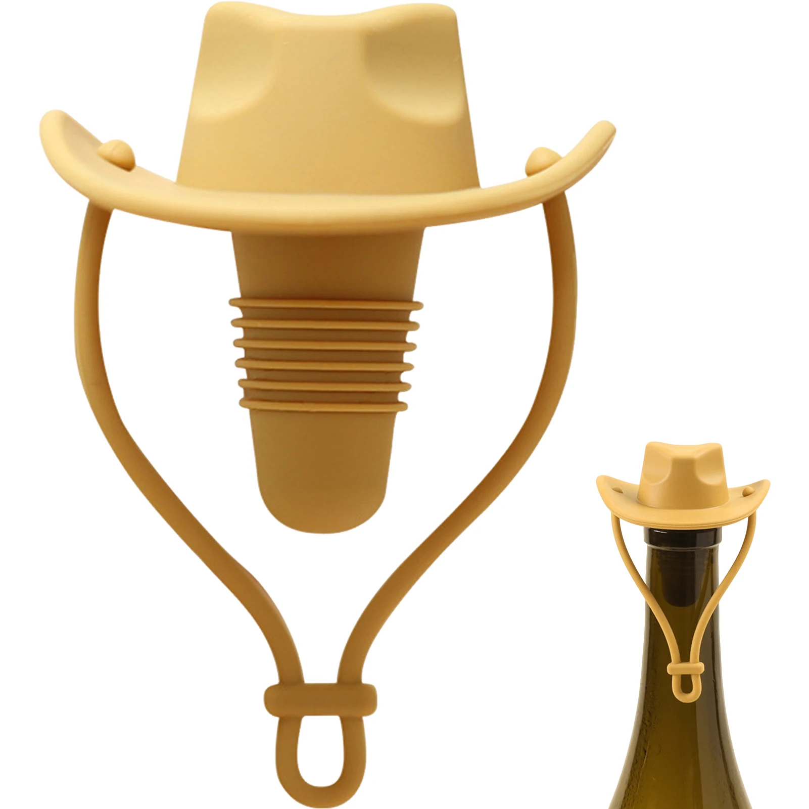 

Silicone Wine Stopper Creative Denim Hat Shaped Sealing Plug For Red Wine Beer Whisky Family Party Bar Wine Bottle Decor Props