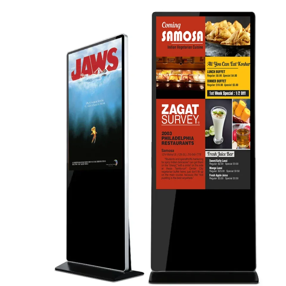 

55 Inch LCD Advertising Screen Digital Signage And Displays Touch Screen Smart Kiosk Floor Standing Advertisement Billboard