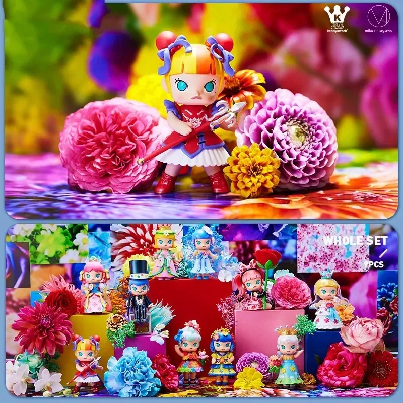 

POP MART Molly Mika Ninagawa Flower Dreaming Series Модная слепая случайная коробка Mystery Box Guess Bag Фигурка-сюрприз в подарок