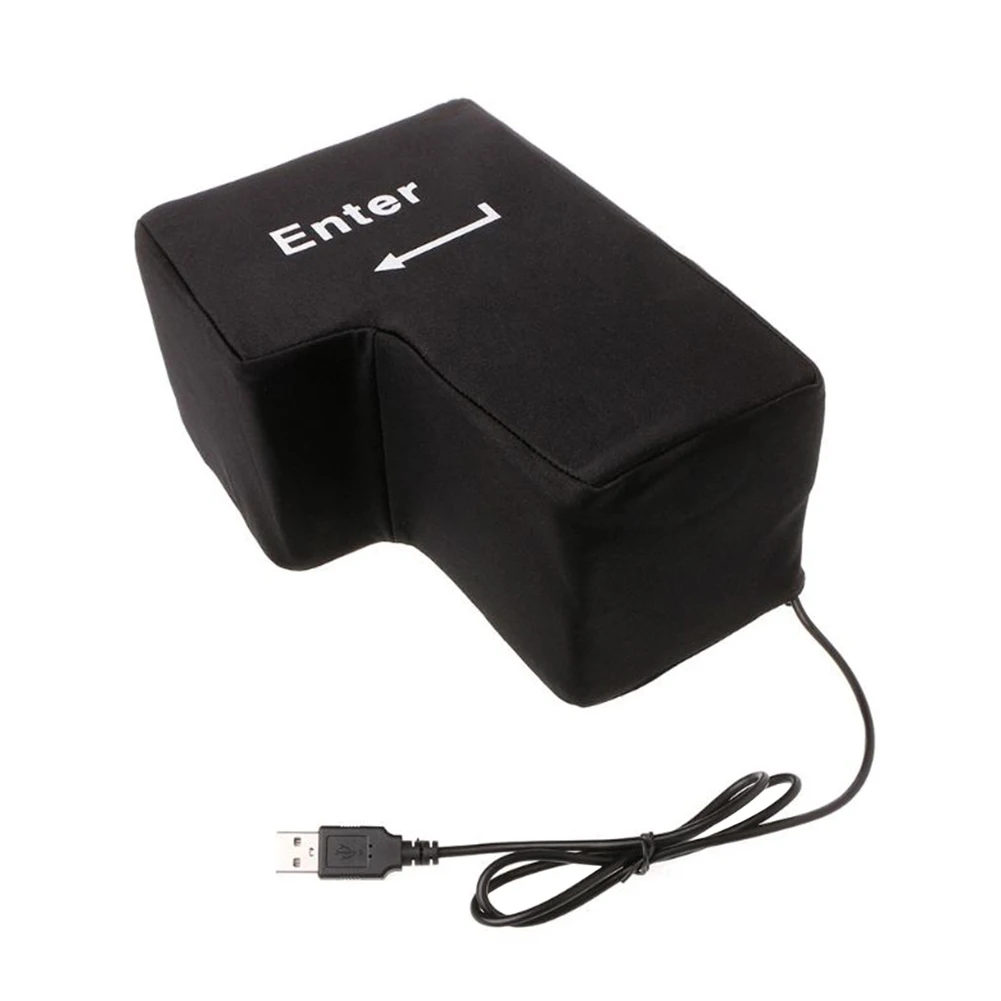 

Huge Large Computer Enter Key PC USB Keyboard Vent Button Office Stress Reliever