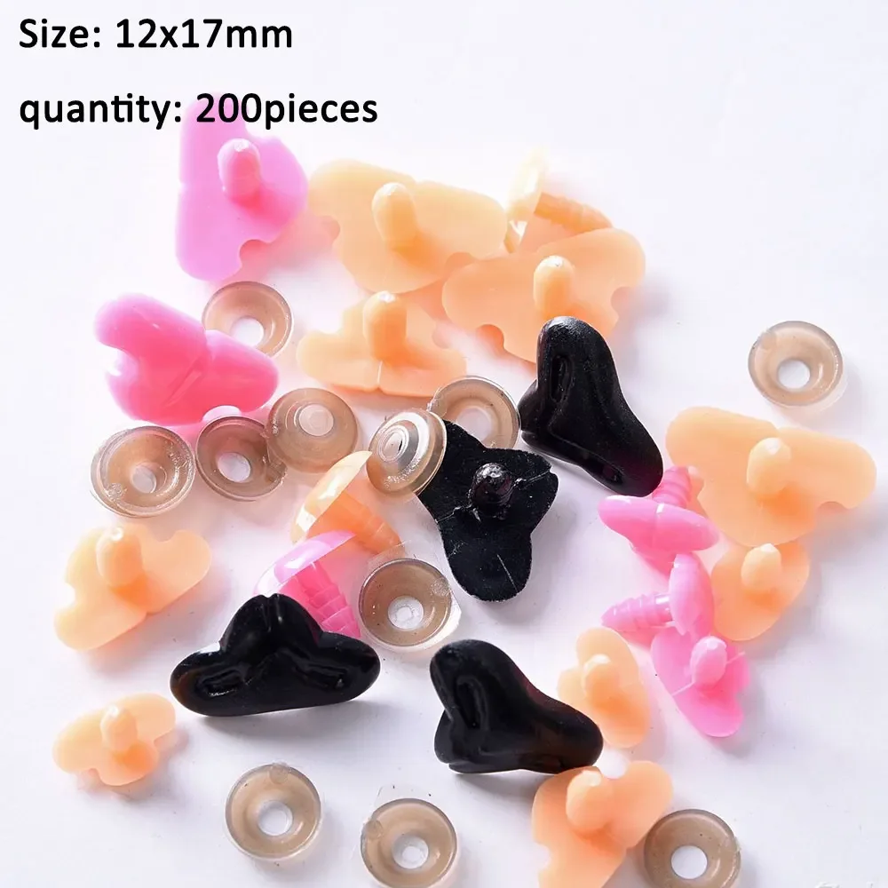 100-800PCS DIY Plastic Doll Joints Accessories Triangular Nose Teddy Bear Toy Making Doll Material DIY Craft for Bear Doll Toy