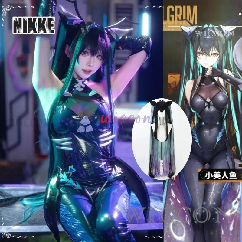 

NIKKE The Goddess of Victory Mermaid Cosplay Costume for Women SSR Mermaid Combat Costume Wig Halloween Women Party Dress Outfit