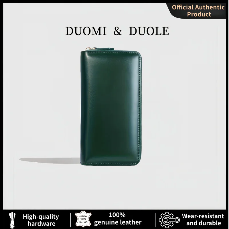 

Luxury Leather Checkbook Wallet for Women Large Capacity Zippered Billfold with Multiple Card Slots and Coin Purse Organizer