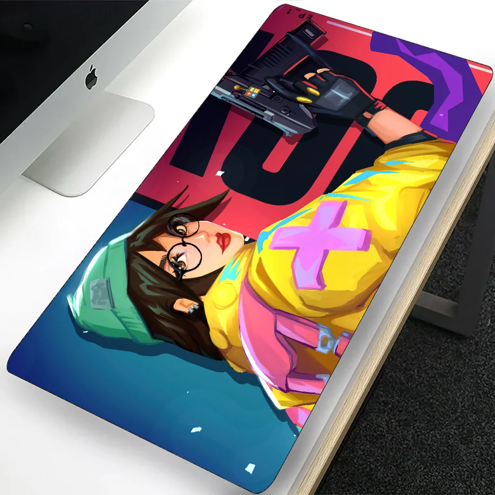 Valorant Killjoy Grande Gaming Mouse Pad, computador Mousepad, PC Gamer, esteira do rato do portátil, escritório Mausepad, esteira do teclado XXL