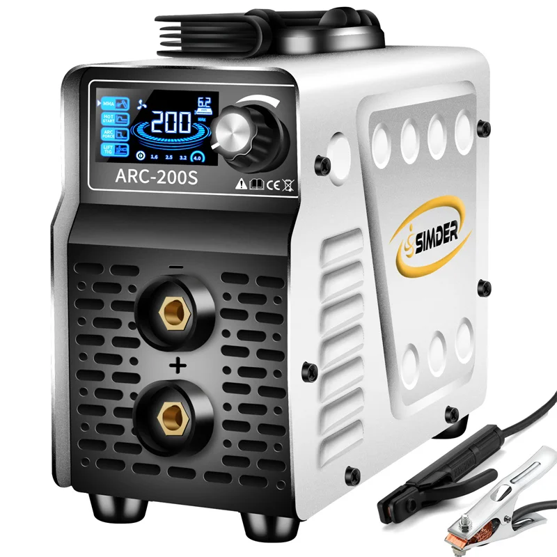 

SSIMDER Inverter Welder 110V/220V 2 IN 1 ARC200S IGBT Compact LCD Digital Display ARC LIFT TIG Welding Machine for Household